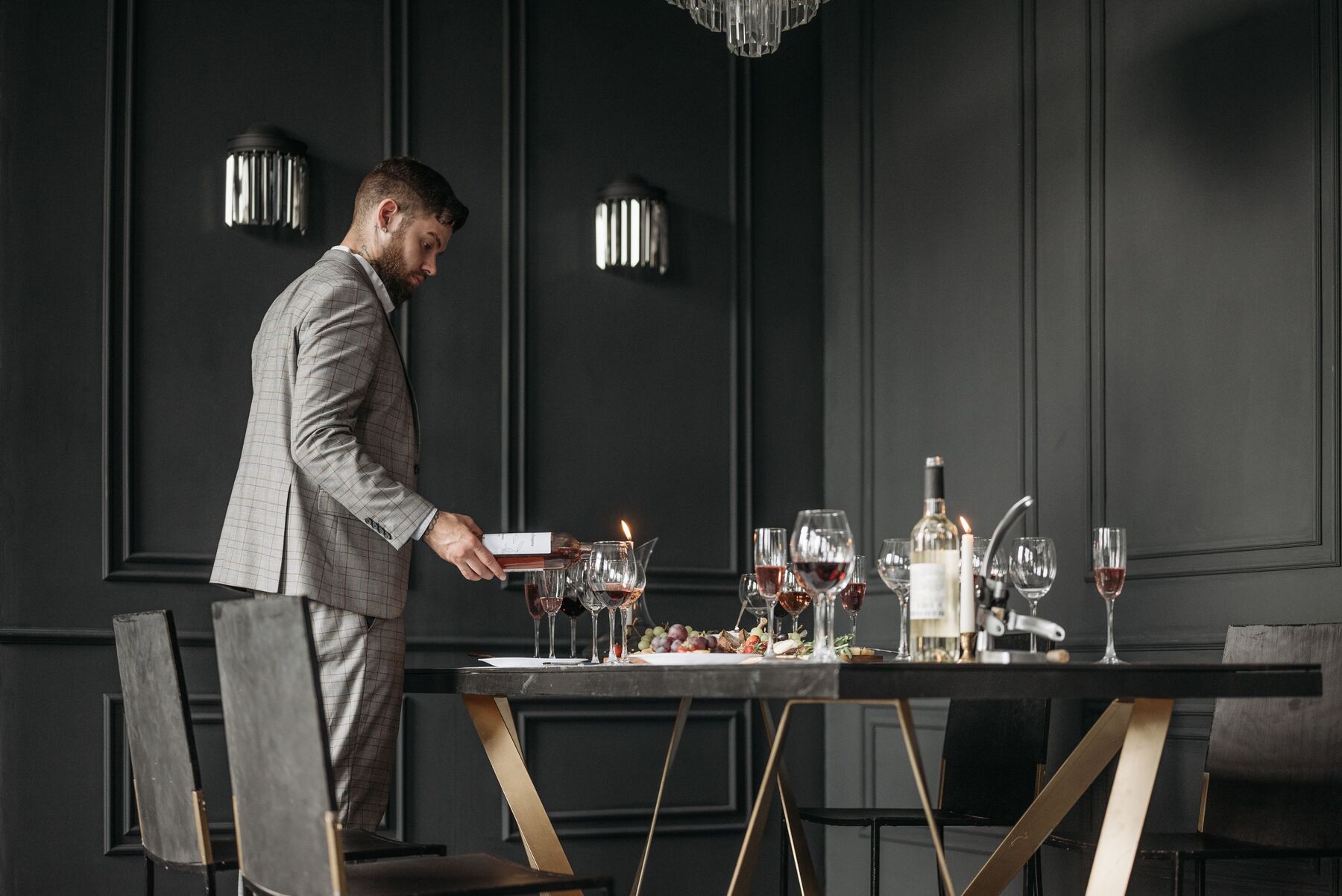 Professionelle Vorbereitung einer Weinpräsentation